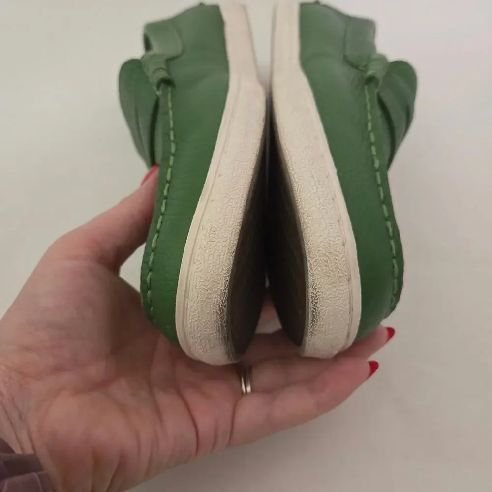 Cole Haan Pinch Weekender Men's Jade Green Leather Slip-On Penny Loafers Sz 8